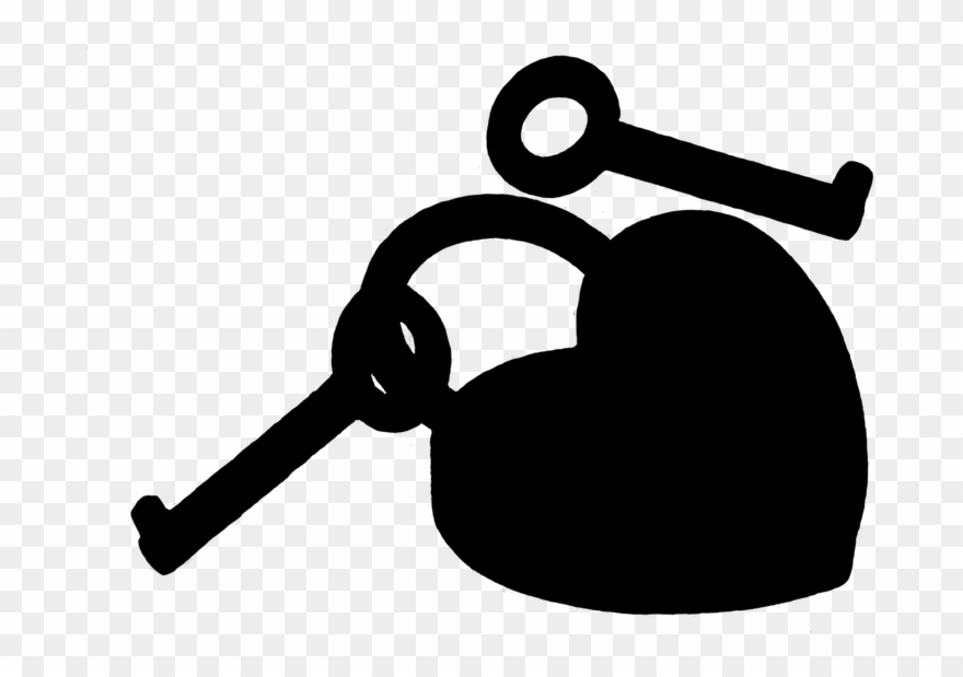 Key To The Heart, Castle, Silhouette - Download Clipart