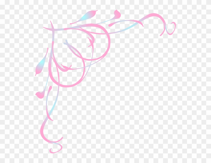 Pink Corner Border Png Clipart