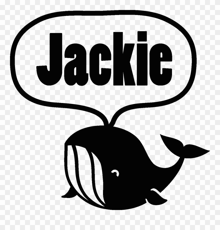 Sticker Baleine Prénom Personnalisable - Naklejka Na Auto Clipart