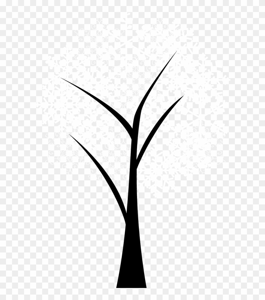 Svg Royalty Free Twig Plant Stem Leaf Pattern Cartoon - Silhouette Clipart