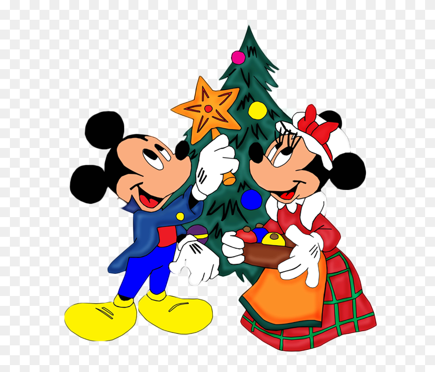 Cruise Clipart Christmas - Minnie E Mickey Natal - Png Download