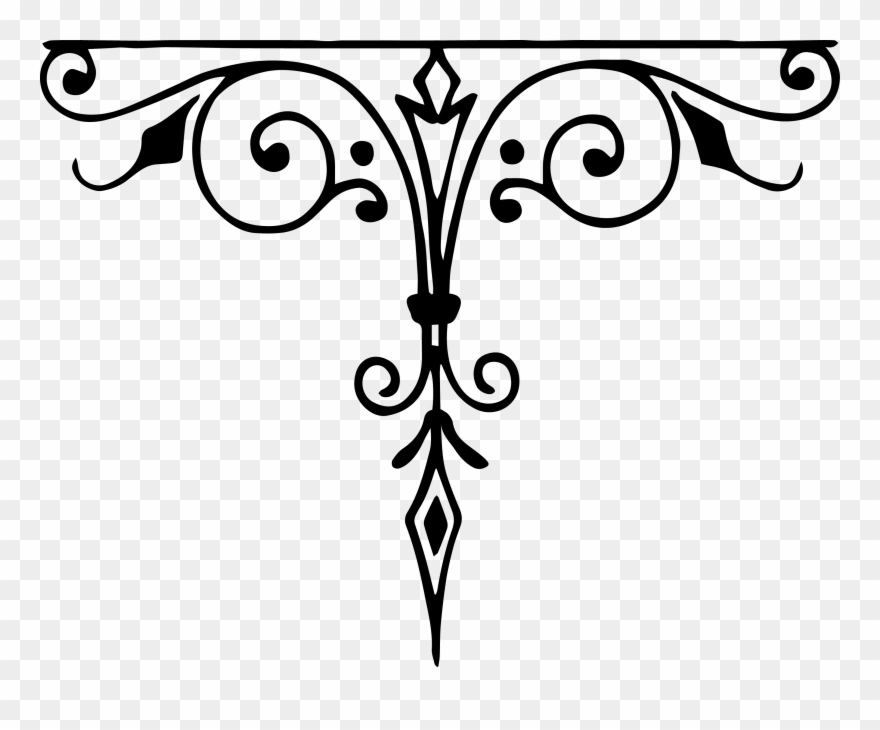 Clover Clipart Divider Line - Moon Page Divider - Png Download