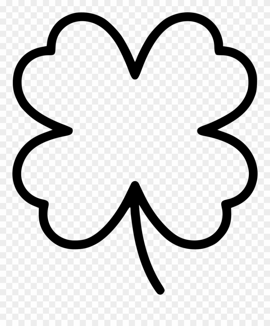 Clipart Library Download Png Icon Free Download - Clover Outline Svg Transparent Png