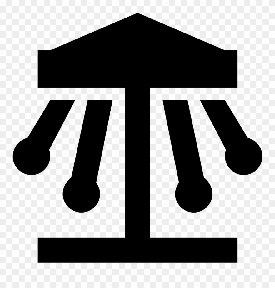 Merry Go Round Icon - Swing Ride Icon Clipart