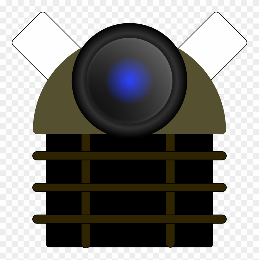 Dalek Voice Effect Updated - King's Brand T26-1 Wood Wave Design End Table, Black Clipart