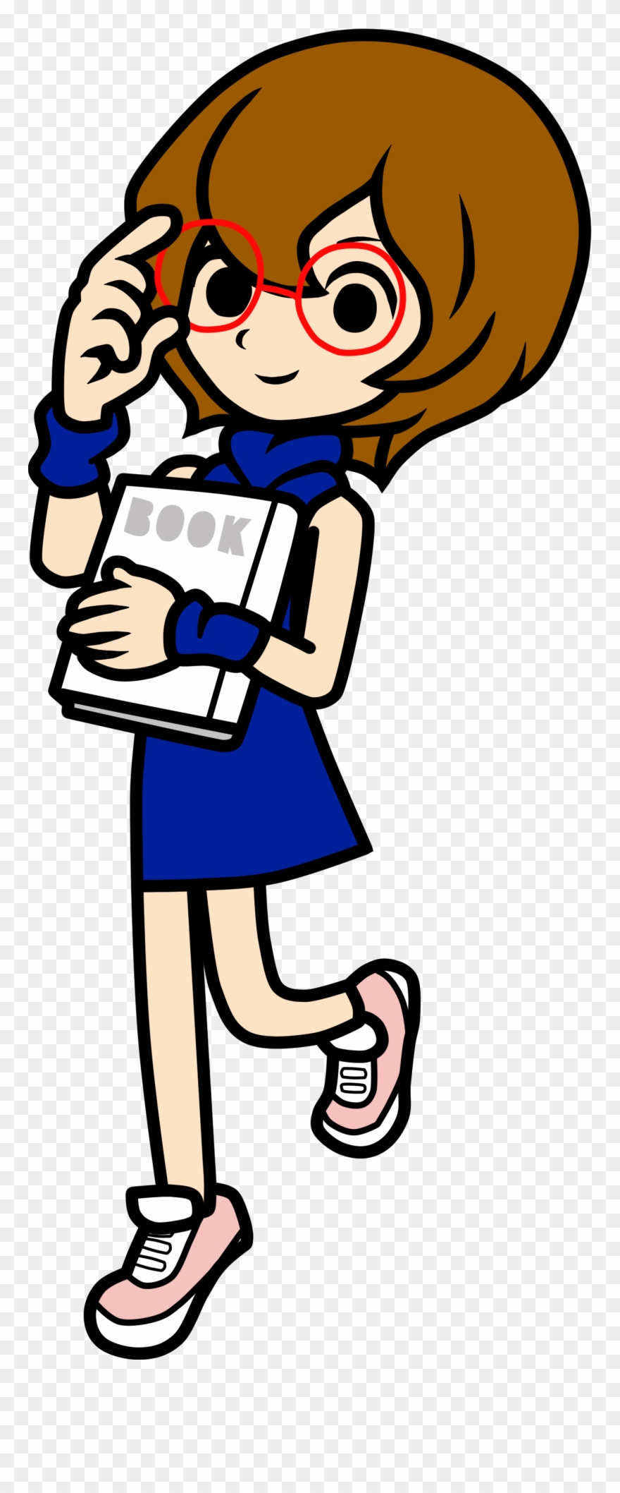 School Library Pep Squad Paper - Cheer Reader From Rhythm Heaven Clipart