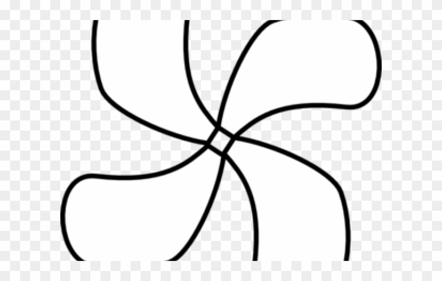 Fan Clipart Black And White - Png Download