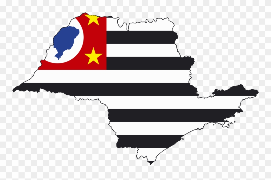 File Map Of - Sao Paulo Estado Png Clipart
