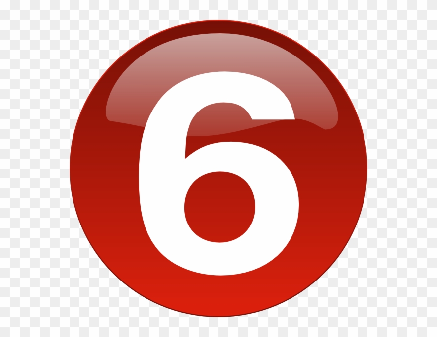 Red Clip Art At Clker Com Vector - Bullet 6 Red - Png Download