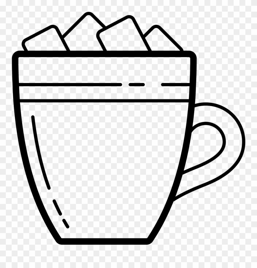 Hot Chocolate With Marshmallows Icon - Hot Chocolate Clipart