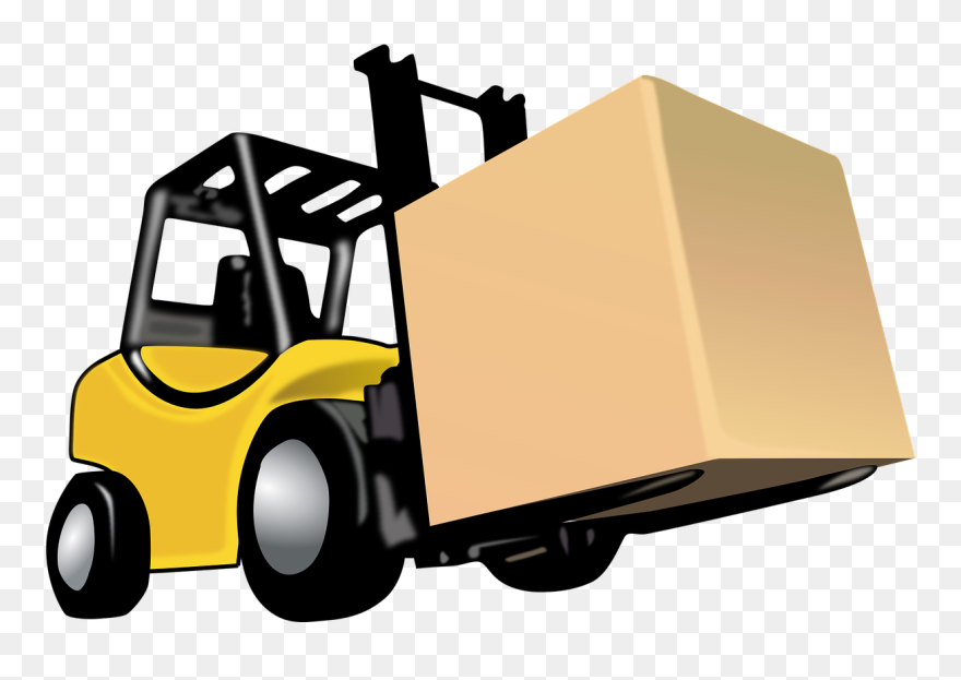 Forklift Drawing Top View Clipart