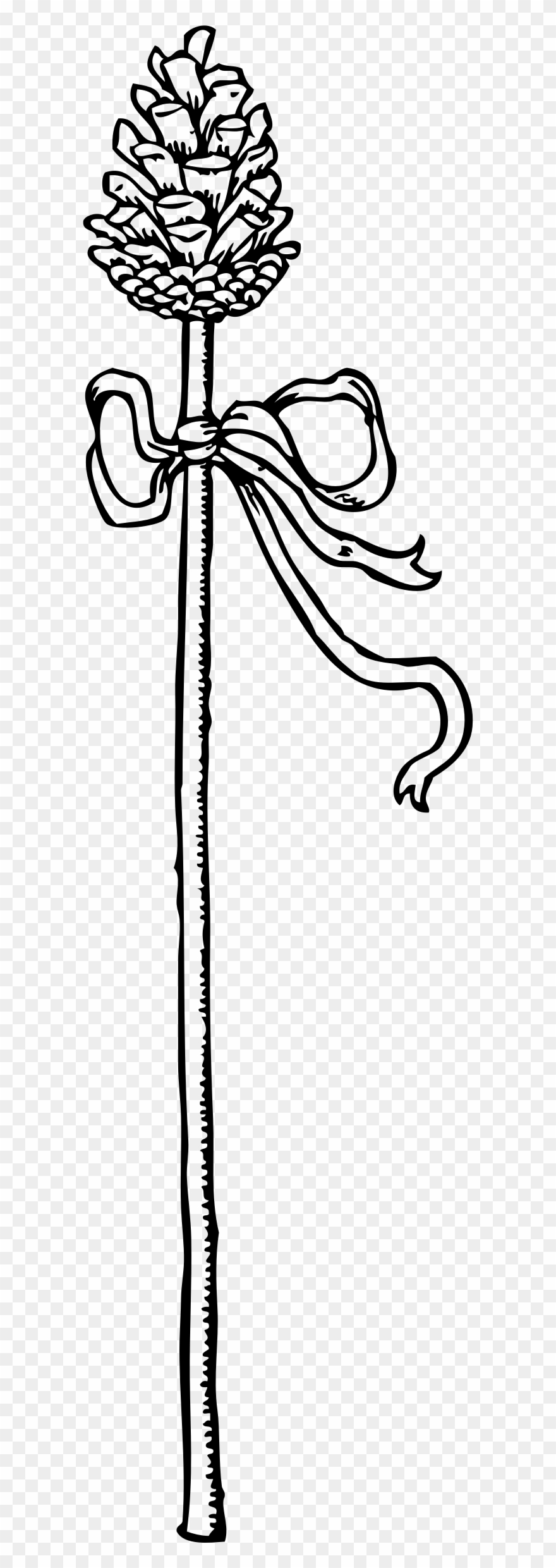 Thyrsus - Thyrsus Dionysus Clipart