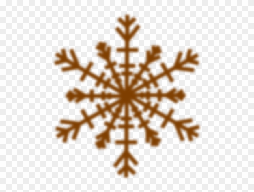Snow Flake Shadow Clip Art At Clker - Snowflake Drawing Easy - Png Download
