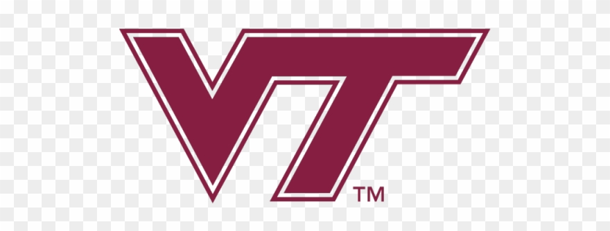 Athletics Vt Logo Maroon On White Background - Virginia Tech Logo Clipart