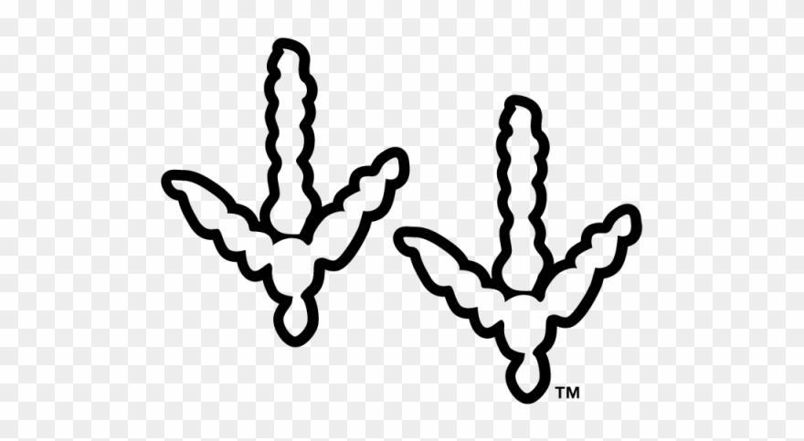 Hokie Tracks As Outline - Virginia Tech Hokie Tacks Clipart