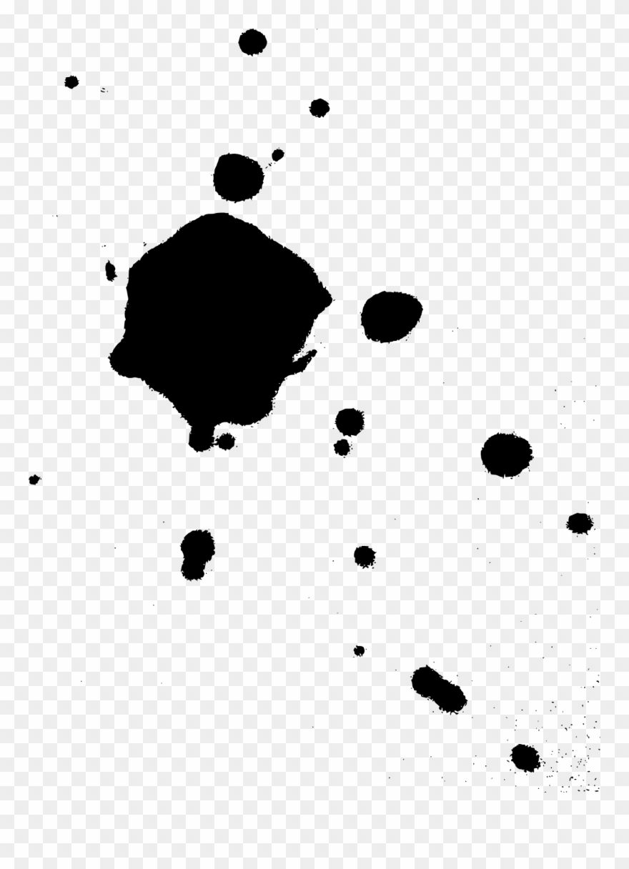 Free Download - Salpicaduras De Pintura Negra Hd Clipart