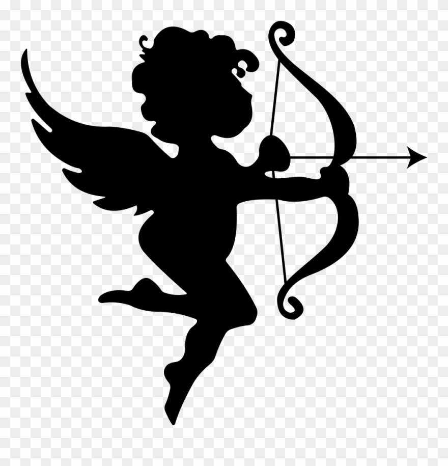 Onlinelabels Clip Art - Cupid Bow And Arrow Clip Art - Png Download