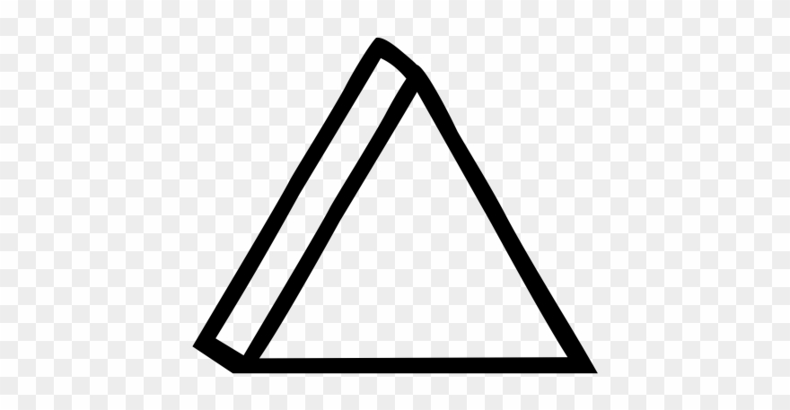 Triangle Rubber Stamp - Alchemy Fire Symbol Clipart