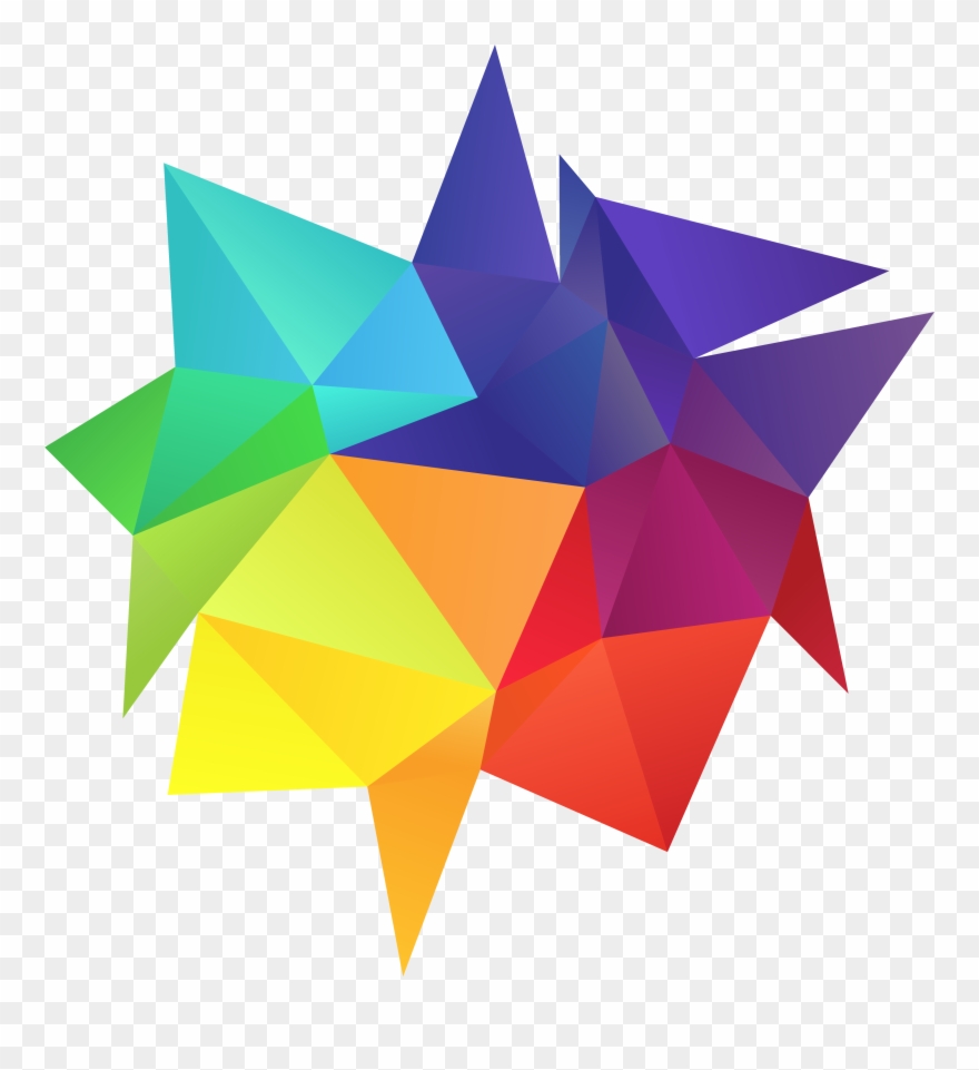 Rainbow Colors Design Element Svg Free Library - Colorful Element Png Clipart