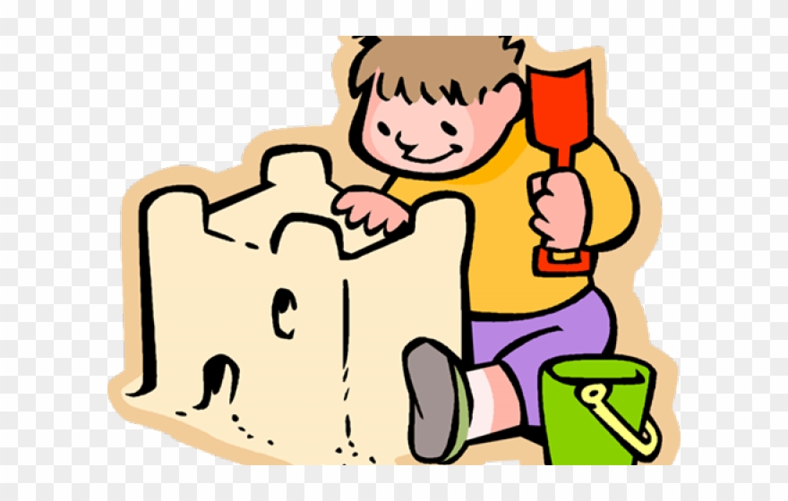 Sand Castle Clipart Kids - Sand Clipart - Png Download