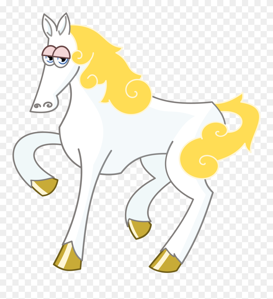 American Paint Horse Arabian Horse American Quarter - White Horse Cartoon Clipart