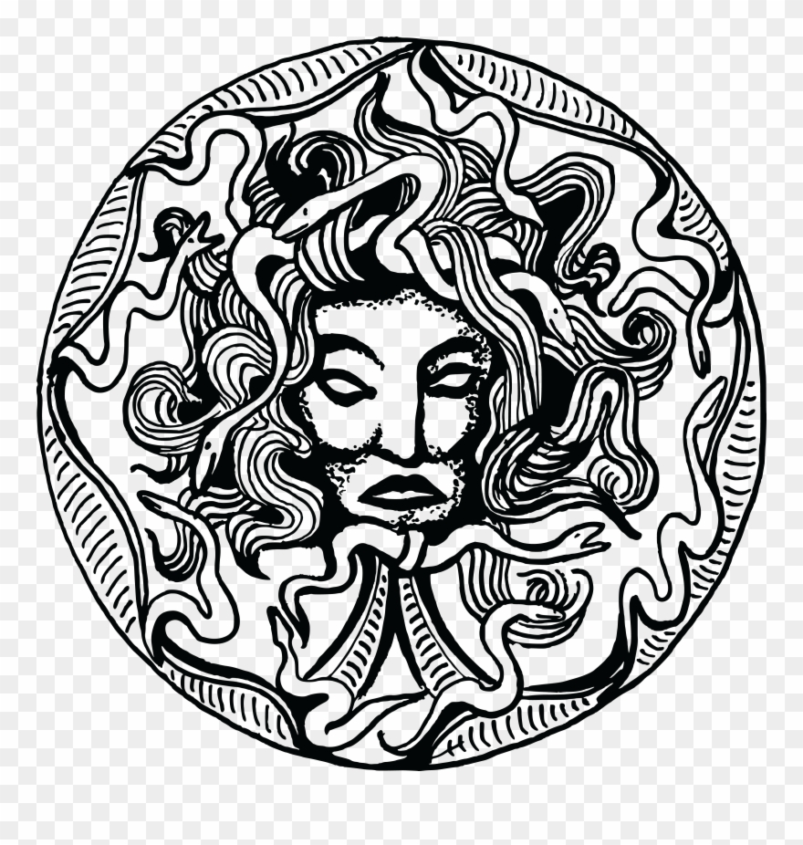- Eps, - Svg, - Free Clipart Of A Medusa Amulet - Gorgoneion Png Transparent Png