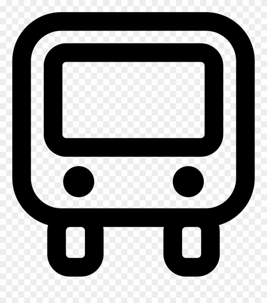 Train Front Png - Icono Bus Blanco Png Clipart