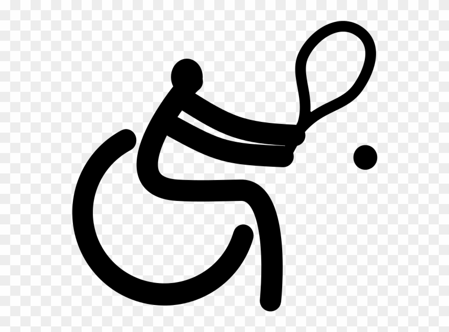 Deporte Adaptado Con Personas Con Espina Bífida - Tenis De Cadeirante Desenho Clipart