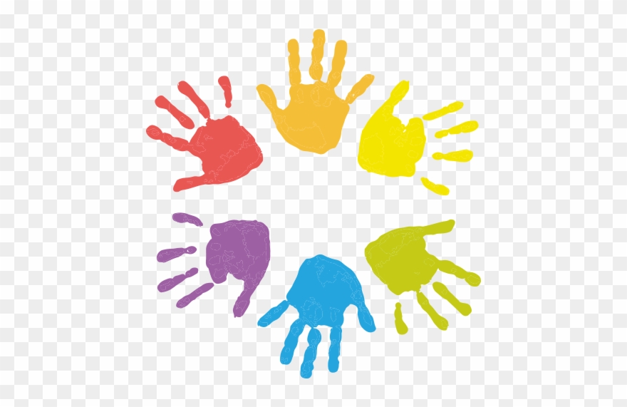 Child Care Photos - Colorful Hands Clipart