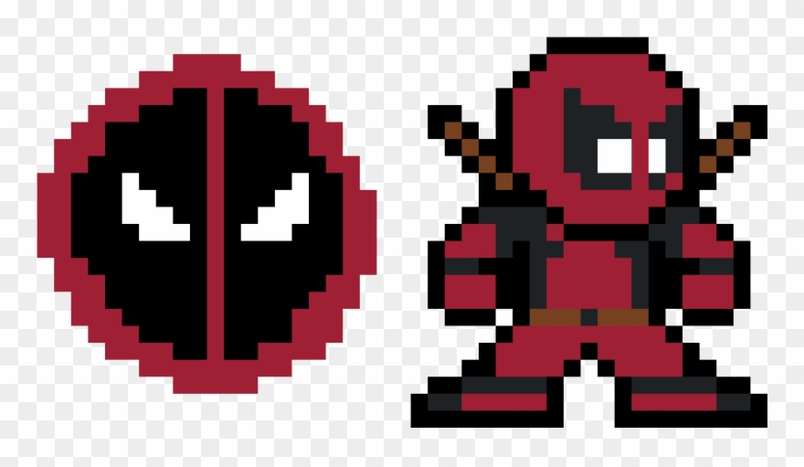 Report Abuse - Pixel Art Deadpool Clipart
