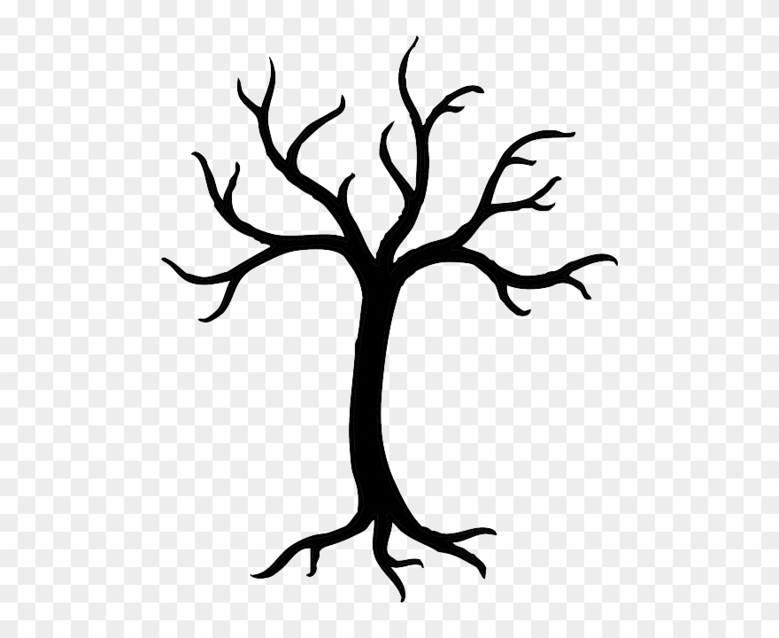 Free Vector Graphic - Tree Clip Art Black And White No Leaves - Png Download