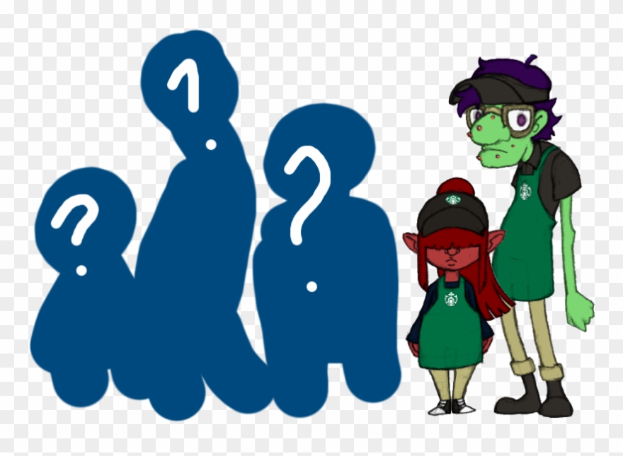 Starbucks Line-up - Illustration Clipart