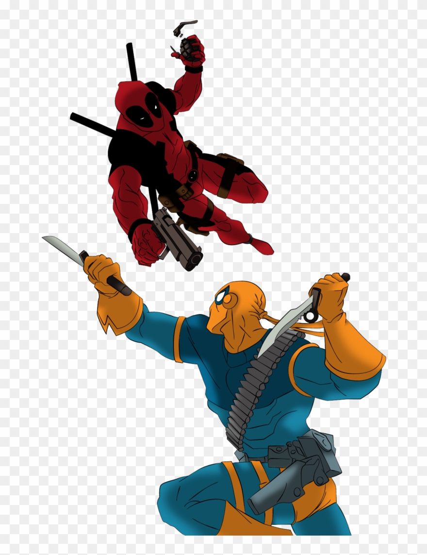 Deathstroke Clipart Transparent - Deadpool Vs Deathstroke Rip Off - Png Download