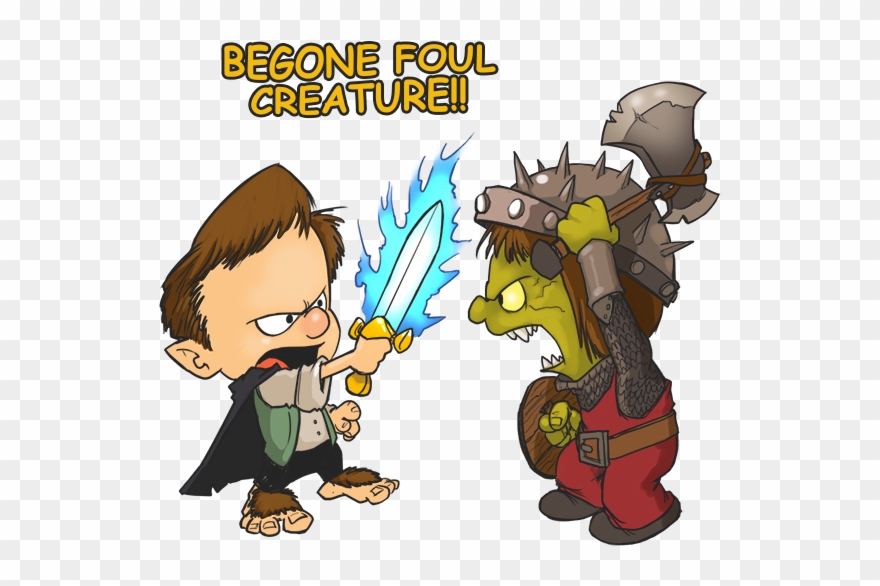 Lord Of The Rings Mashup - Cartoon Clipart