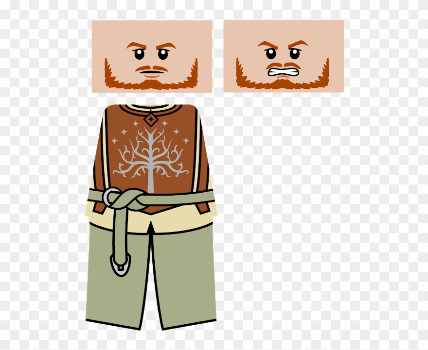 Faramir - Lotrgame - Лего Декали Властелин Колец Clipart (#837078 ...