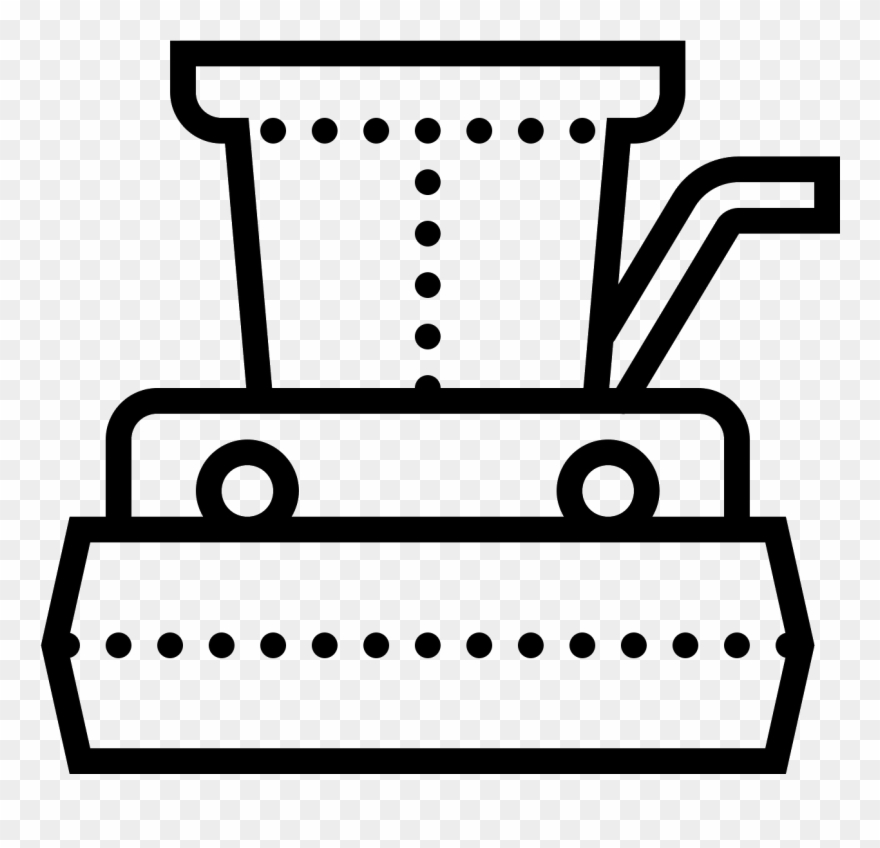 This Looks Like A Drawing Of A Tractor Or A Plow Of - Vector Graphics Clipart