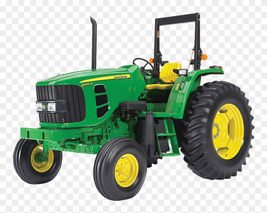 Jpg Black And White Library Bulldozer Clipart Green - John Deere 5e Tractor - Png Download