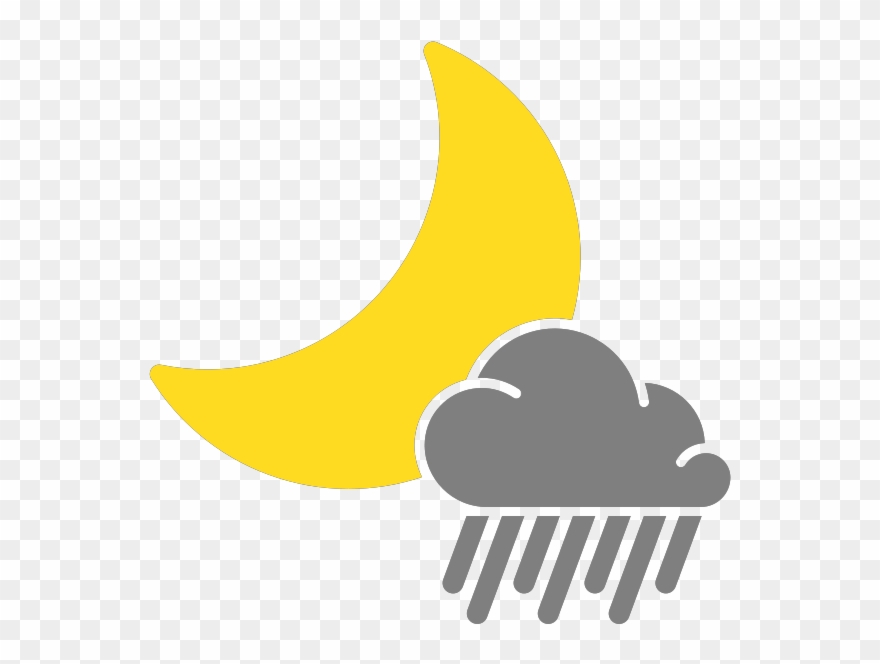 Simple Weather Icons Scattered - Thunderstorm Weather Icon Clipart