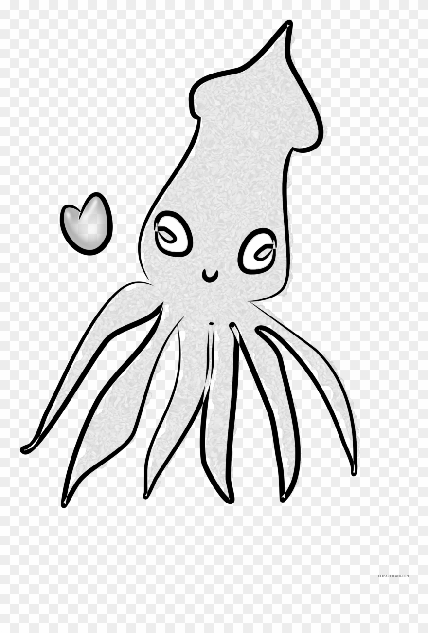 Page Of Clipartblack Com Animal Free Images - Gambar Cumi Cumi Animasi - Png Download
