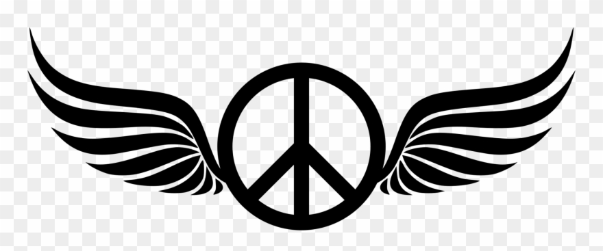 All Photo Png Clipart - Peace Sign With Wings Transparent Png