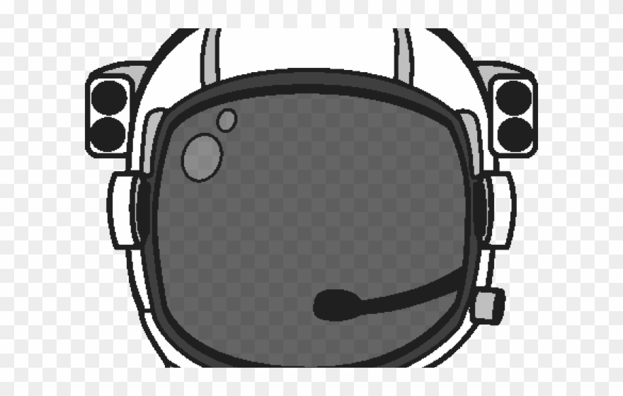 Drawn Astronaut Transparent - Astronaut Helmet Clipart