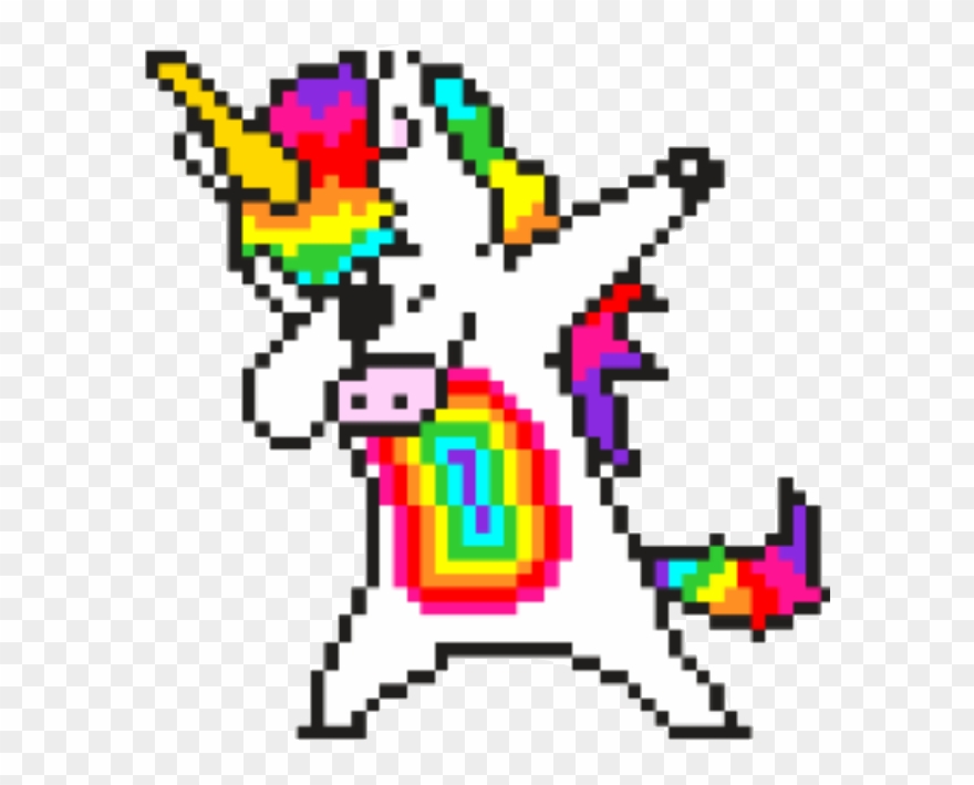 Confetti Drawing Pixel Art - Facile Licorne Pixel Art Clipart