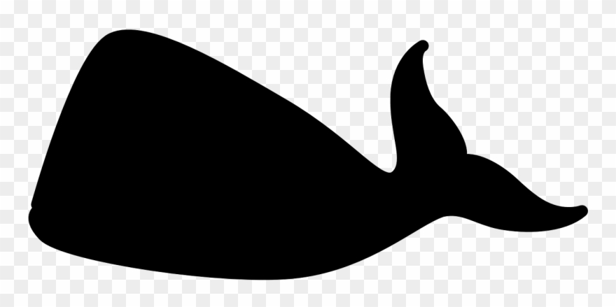 Whale, Mammal, Ocean, Silhouette, Black - Whale Black Clipart