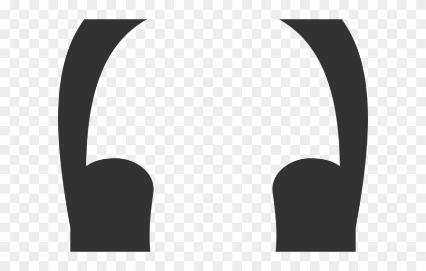 Headphones Clipart File - Silhouette - Png Download