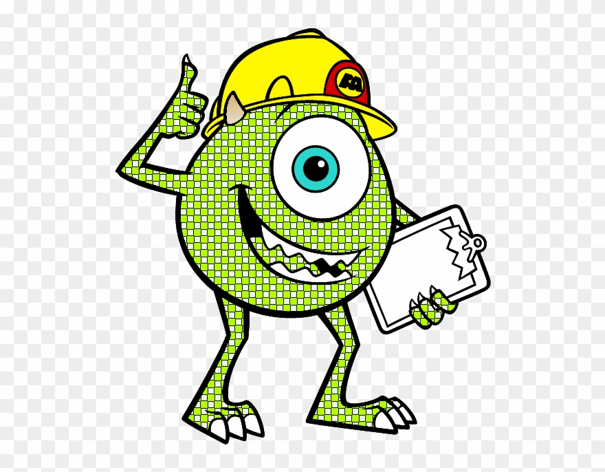 I've Attached An Xcf File Of Mike I Just Did And You - Monsters Inc Colouring Pages Clipart