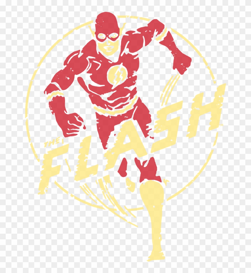 The Flash Flash Comics Men's Ringer T-shirt - The Flash Clipart