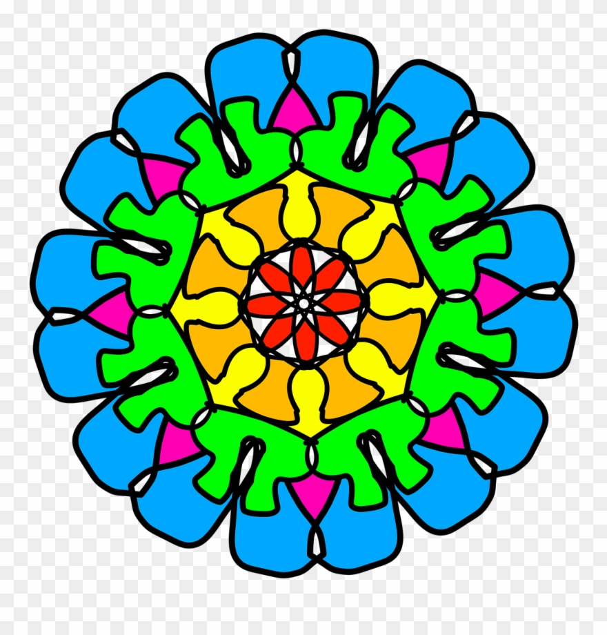 Flower,cute And White,coloring Page, - Design Clipart