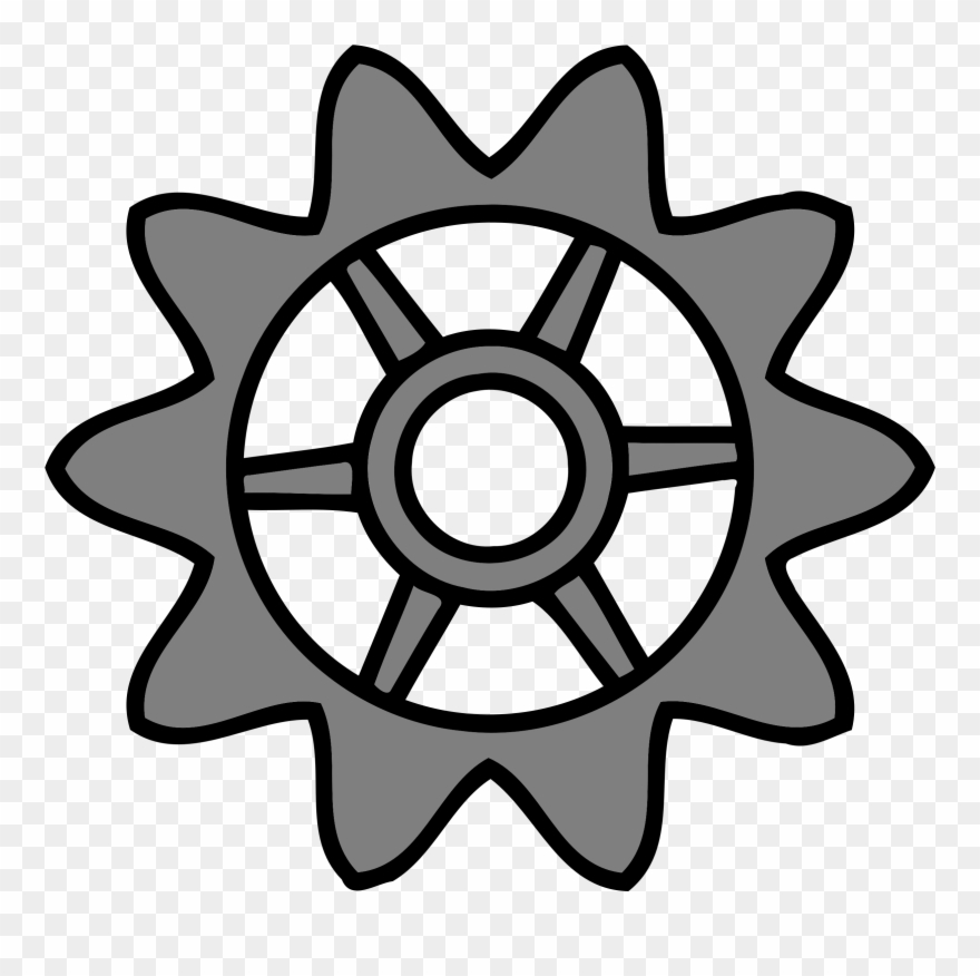 Big Image - 10 Tooth Gear Clipart