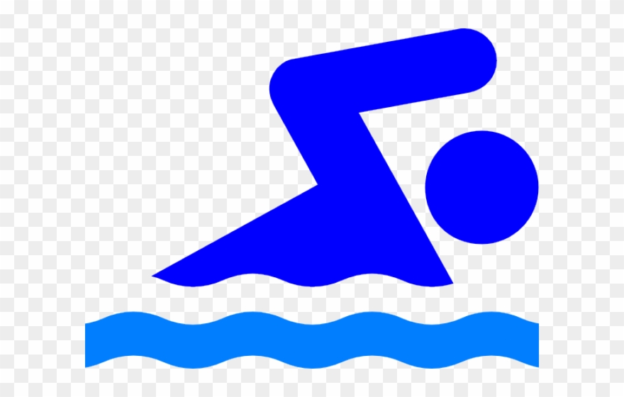Swimming People Cliparts - Swimming Cartoon Stick Figure - Png Download