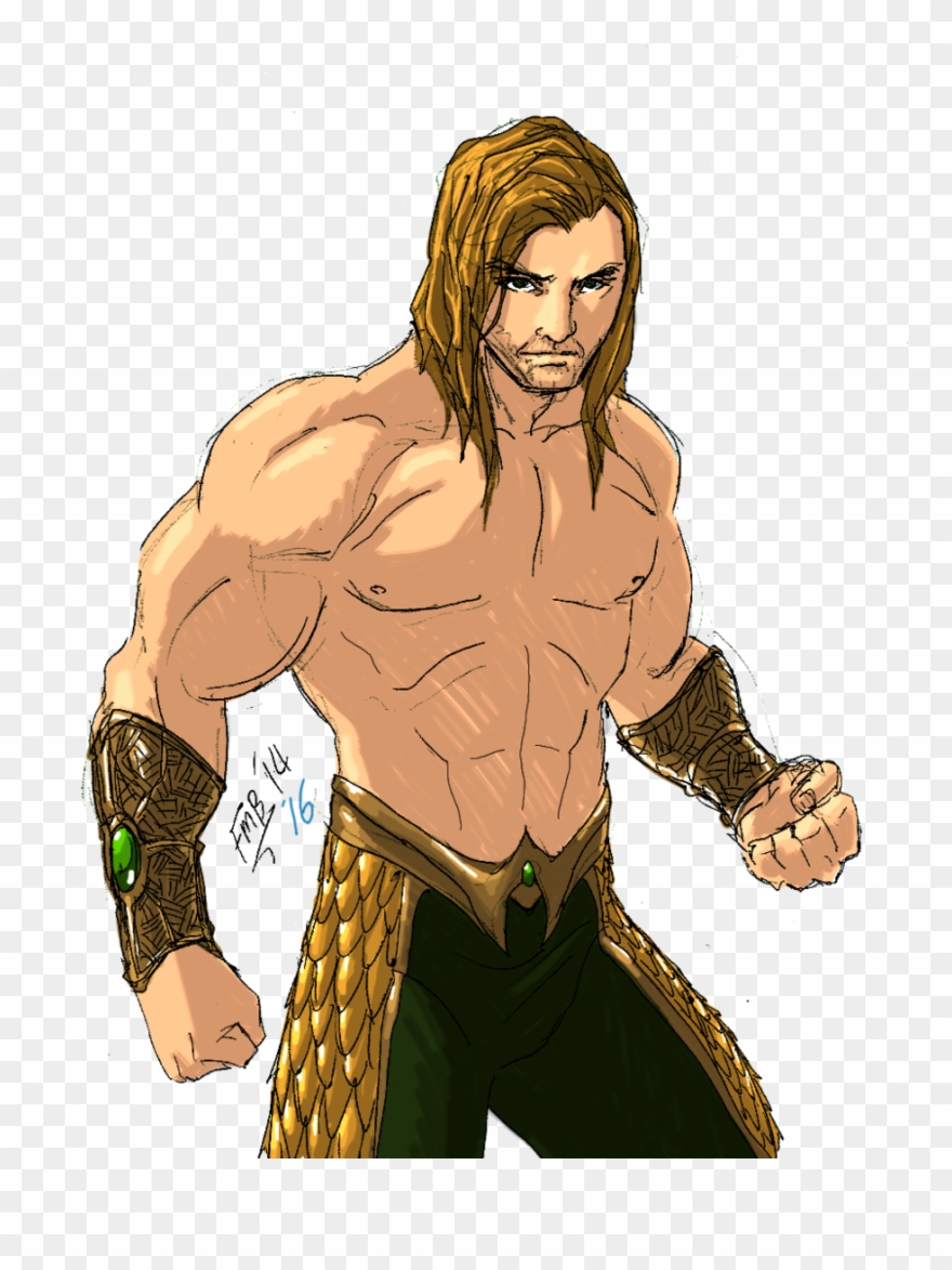 Freeuse Library Aquaman Drawing Realistic - Drawing Clipart